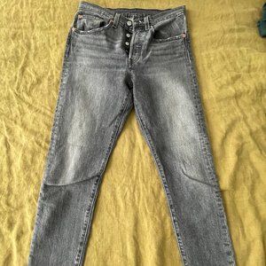 Levi’s 501 Skinny Jeans Coal Black 26